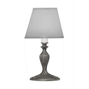 10 Inch High Charcoal Candle Lamp
