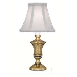 11 1/2 Inch High Burnished Brass Traditional Candle Lamp