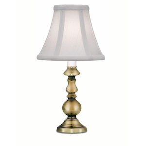 11 1/2&quot; Burnished Brass Traditional Candle Lamp