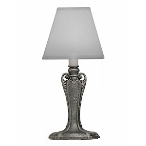 10 1/2 Inch High Charcoal Urn Candle Lamp