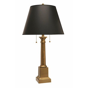 1 Light Double Pull Chain Desk Lamp-31 Inches Tall