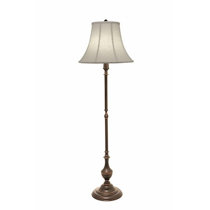 61 Inch High Oxidized Bronze Floor Lamp