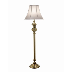 65 Inch High Burnished Brass Traditional FLOOR LAMP