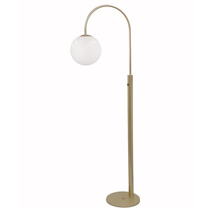 67 Inch Tall 1 Light Single Globe Oculuz Bronze Floor Lamp