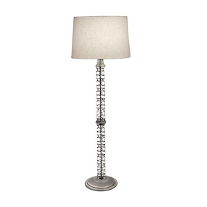 61 Inch High Silver PC Scales Laser Cut Floor Lamp