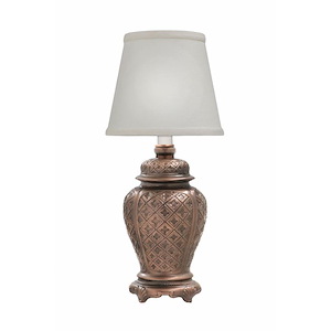 1 Light Urn Mini Table Lamp-13 Inches Tall