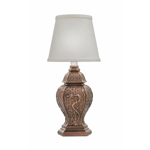 1 Light Urn Mini Table Lamp-13 Inches Tall