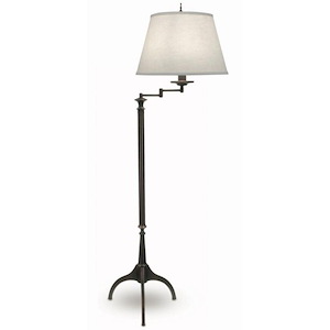 69 Inch High Oxidized Bronze Tripod Swing Arm Floor Lamp