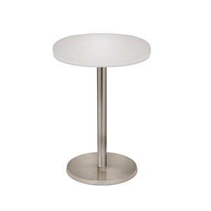 Table with Opal Acrylic Top-24 Inches Tall and 18 Inches Wide
