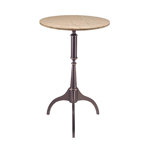 Tripod Table with Marble Top-30 Inches Tall and 18 Inches Wide