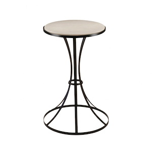 Table with Opal Acrylic Top-30 Inches Tall and 18 Inches Wide