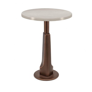 Table with Opal Acrylic Top-26 Inches Tall and 18 Inches Wide