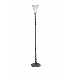 1 Light Twist Torchiere-68 Inches Tall and 7.5 Inches Wide