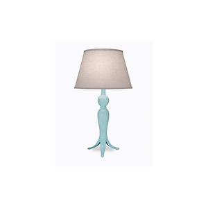 27 Inch High Gloss Light Blue Tripod Table Lamp