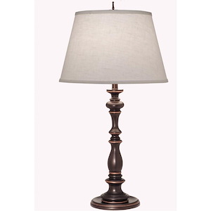 33 Inch High Oxidized Bronze Table Lamp