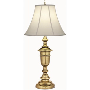 33 Inch High Burnished Brass Urn Table Lamp