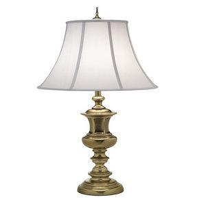 34 Inch High Burnished Brass Urn Table Lamp