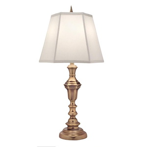 33 Inch High Antique Brass Traditional Table Lamp
