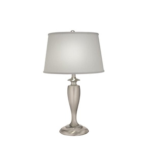 27 Inch High Satin Nickel Contemporary Table Lamp