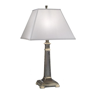 29 Inch High Roman Bronze Mission Style Table Lamp