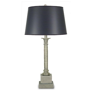 31 Inch High Silver Leaf Table Lamp