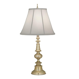31 Inch High Milano Silver Table Lamp