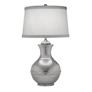 28 Inch High Antique Nickel Table Lamp