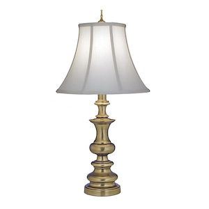 29 Inch High Antique Brass Table Lamp