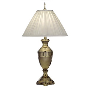 32 Inch High Burnished Brass Classical Urn Table Lamp