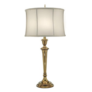 31&quot; Burnished Brass Candlestick Table Lamp