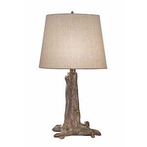 1 Light Tree Stump Table Lamp-22 Inches Tall