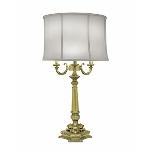 1 Light 3 Arm Table Lamp-32 Inches Tall
