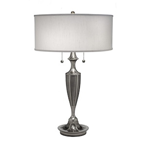 1 Light Retro Double Pull Chain Table Lamp-27 Inches Tall