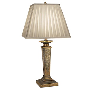 1 Light Square Table Lamp-33 Inches Tall