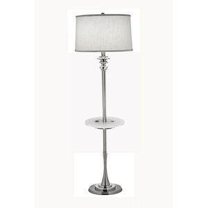 1 Light Acrylic Tray Floor Lamp-59 Inches Tall and 13 Inches Wide