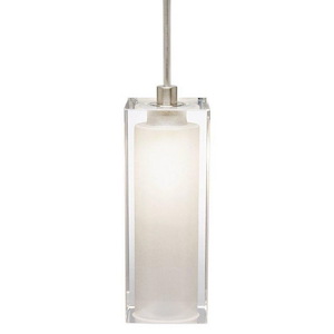 Crystal Rectangle - 4 Inch 2W 1 LED Monopoint Mini Pendant