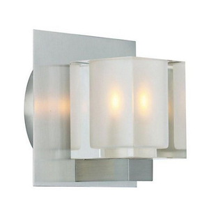 5 Inch 3W 1 LED Cube Wall Sconce
