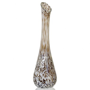 Firenze Earth - Glass Vase In Modern Style-29 Inches Tall and 3.5 Inches Wide