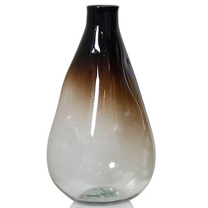 Firenze - Rain Drop Glass Decorative Vase In Modern Style-23.62 Inches Tall and 12.59 Inches Wide