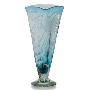 Celeste - Pulled Thread Vase In Modern Style-16.1 Inhces Tall and 8.26 Inches Wide