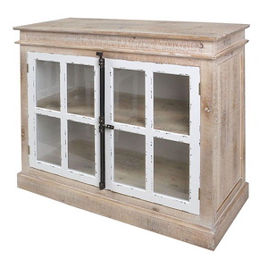 Tipton Farmhouse - Two Door Cabinet In Farmhouse Style-37 Inches Tall and 18 Inches Wide - 1270640