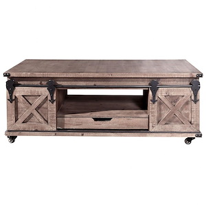 Presley - 24 Inch 4 Door with Drawer Coffee Table - 915752