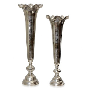 Decorative Vase (Set of 2) In Traditional Style-32 Inches Tall and 12 Inches Wide