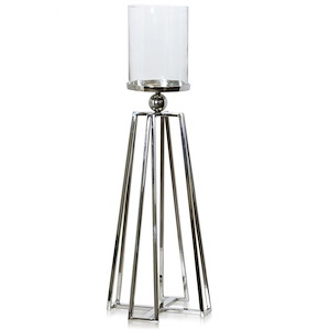 Asha - 1 Light Large Hurricane Candle Holder-30 Inches Tall and 10 Inches Wide