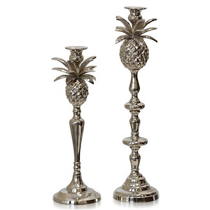 Candle Holder (Set of 2) In Coastal Style-17 Inches Tall and 5 Inches Wide