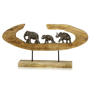 Hendrik - 27 Inch Elephant Generations II Sculpture