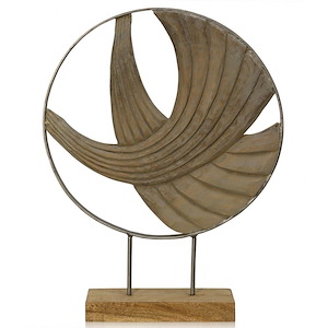 Hendrik - 21 Inch Layered Waves II Sculpture - 1054341