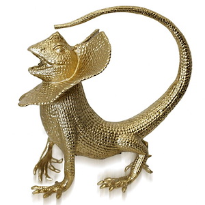 Asha - Decorative Lizard Figurine-11.5 Inches Tall and 11.25 Inches Wide