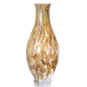 Firenze - Glass Large Vase In Modern Style-22 Inches Tall and 8 Inches Wide