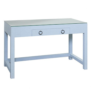 Bay St. Louis - Desk with Glass Top In Coastal Style-30.28 Inches Tall and 22 Inches Wide - 1293342